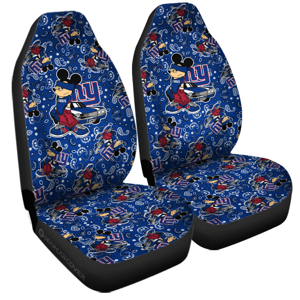 New York Giants Car Seat Covers Cartoon Theme Collection - Gearcarcover - 3
