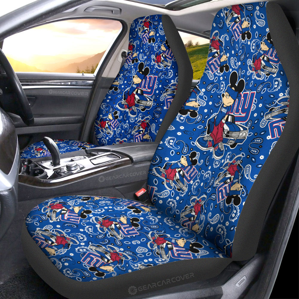 New York Giants Car Seat Covers Cartoon Theme Collection - Gearcarcover - 1