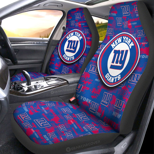New York Giants Car Seat Covers Custom Car Accessories - Gearcarcover - 2