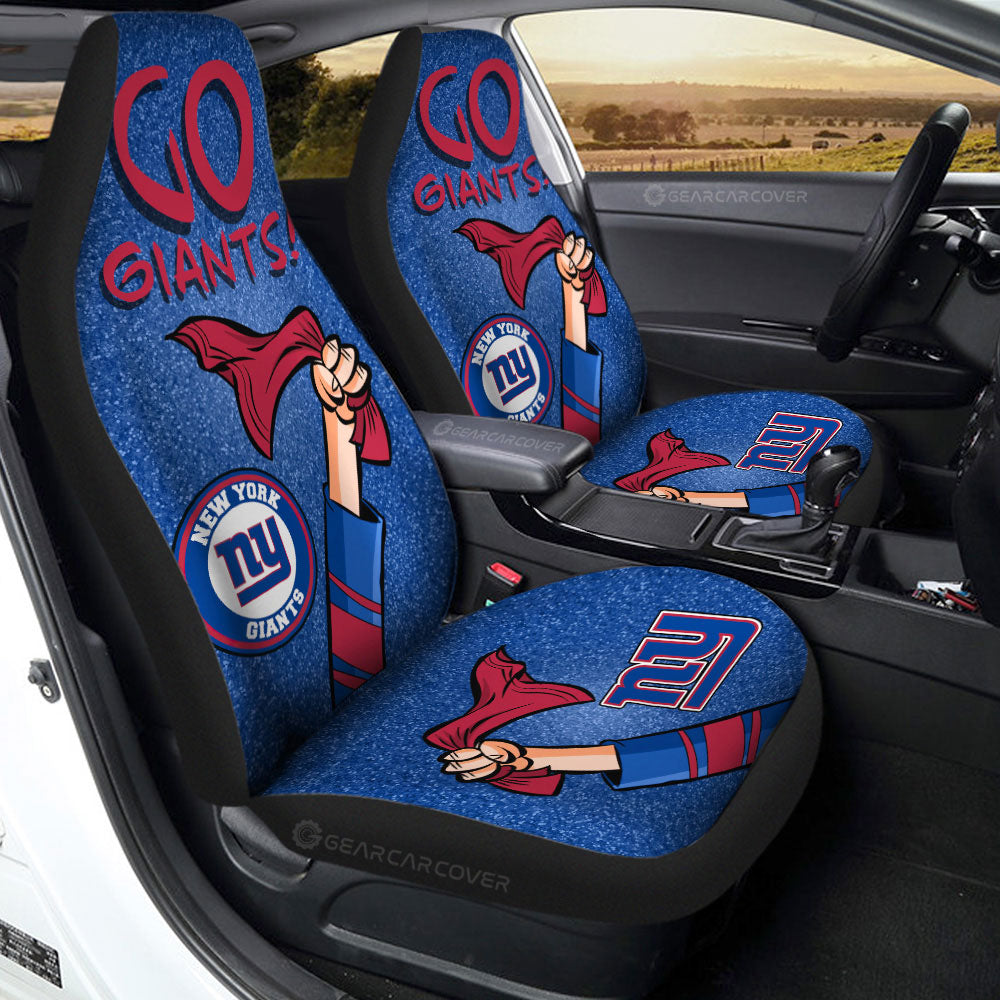 New York Giants Car Seat Covers Custom Car Accessories - Gearcarcover - 2