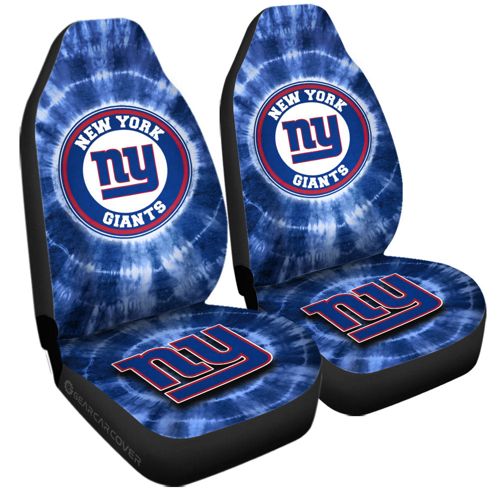 New York Giants Car Seat Covers Custom Tie Dye Car Accessories - Gearcarcover - 3