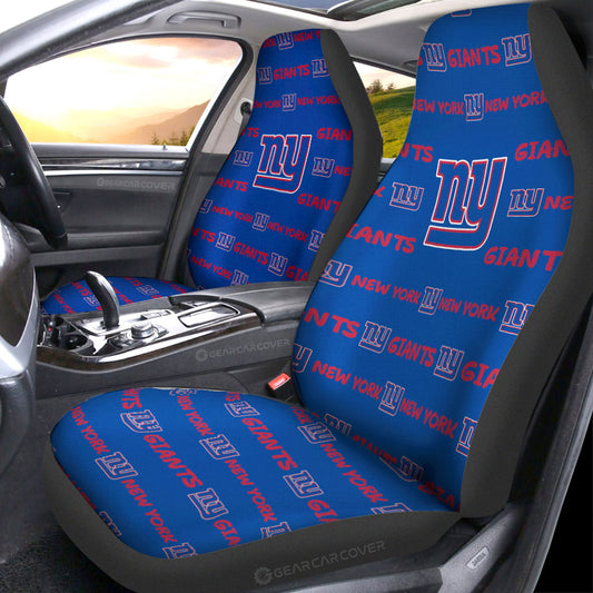 New York Giants Car Seat Covers Sporty Team Collection - Gearcarcover - 1