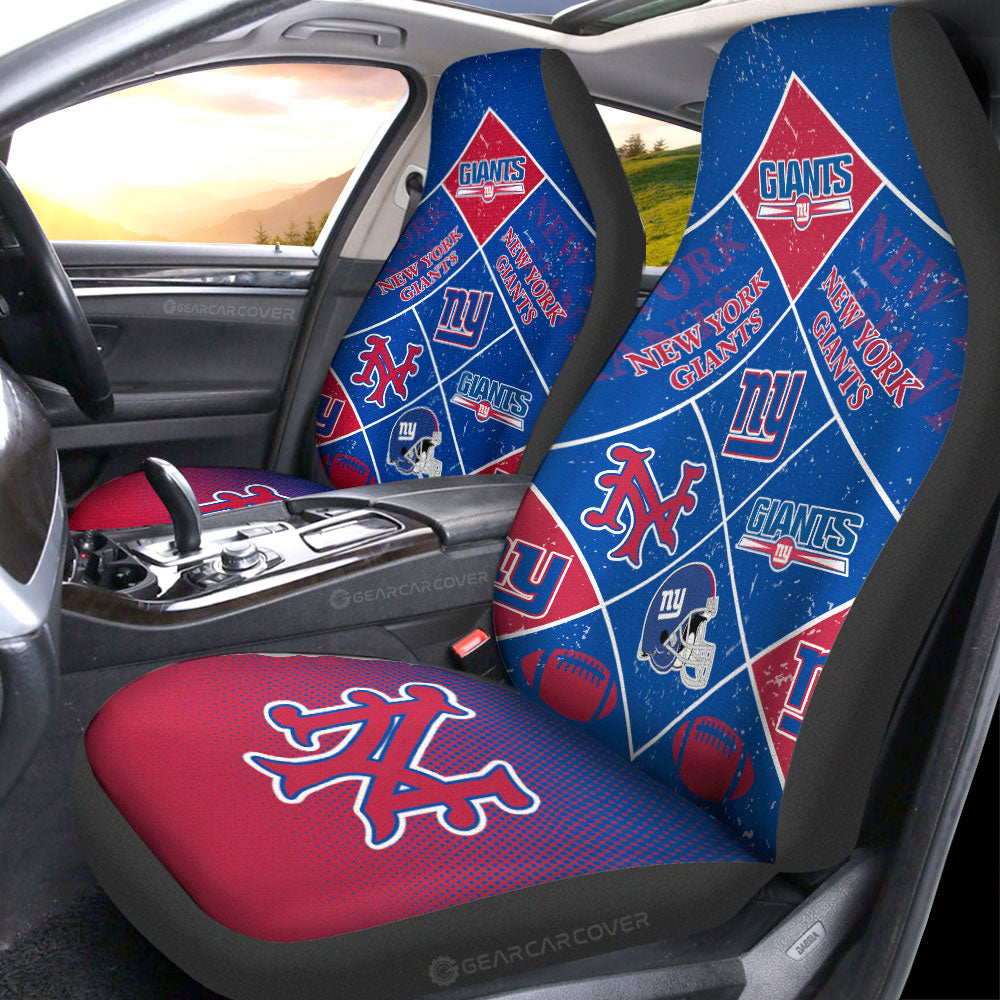 New York Giants Car Seat Covers Sporty Team Collection - Gearcarcover - 1