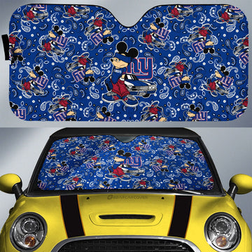 New York Giants Car Sunshade Cartoon Theme Collection - Gearcarcover - 1