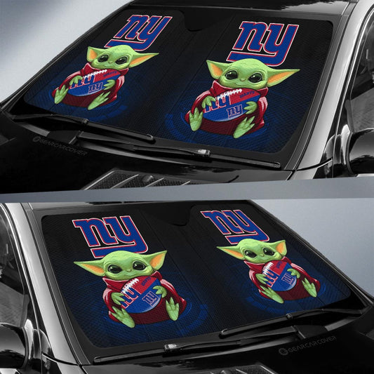 New York Giants Car Sunshade Custom Car Accessories For Fan - Gearcarcover - 2