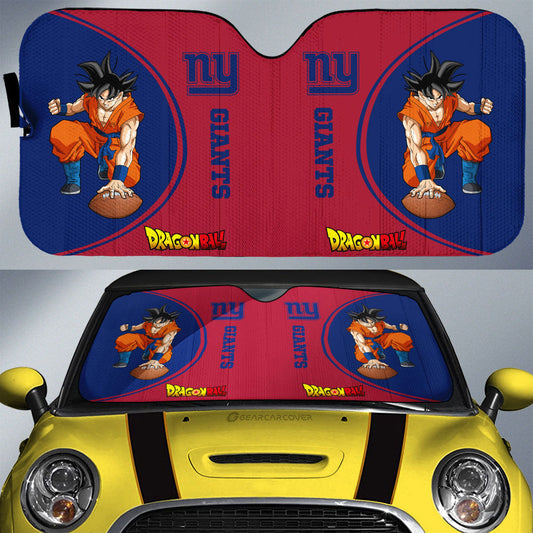 New York Giants Car Sunshade Custom Car Accessories For Fans - Gearcarcover - 1