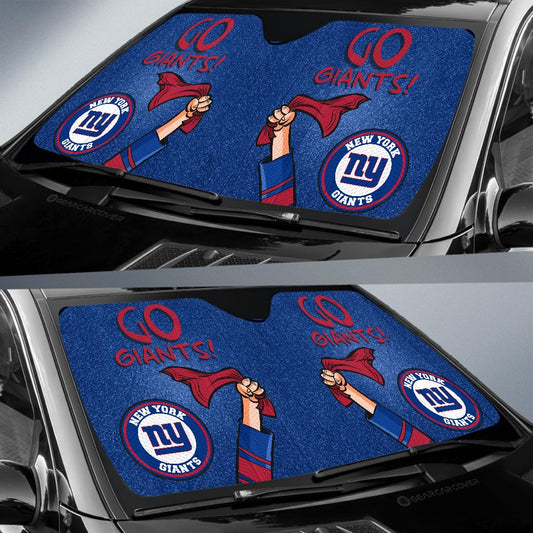 New York Giants Car Sunshade Custom Car Accessories - Gearcarcover - 2