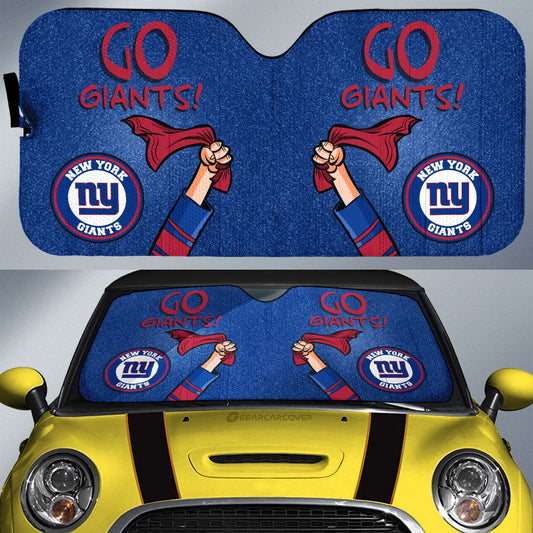 New York Giants Car Sunshade Custom Car Accessories - Gearcarcover - 1