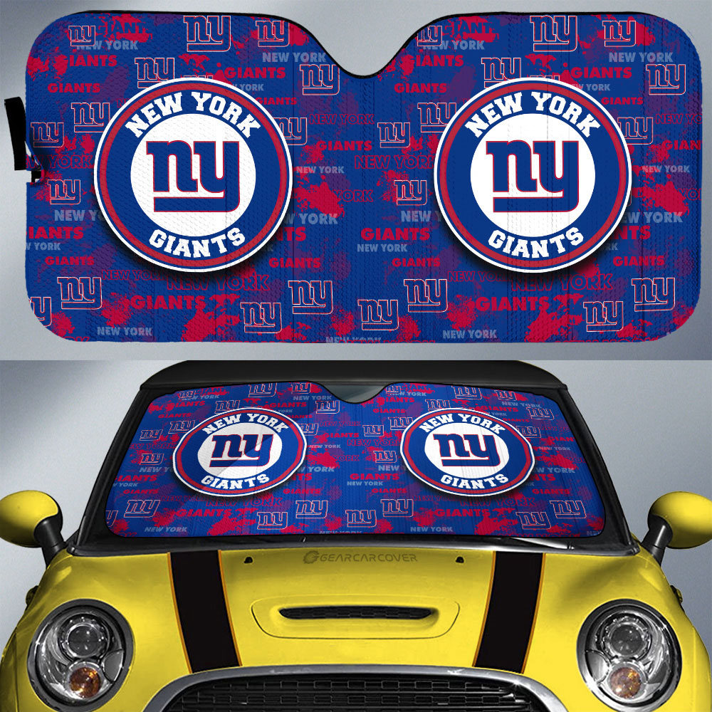 New York Giants Car Sunshade Custom Car Accessories - Gearcarcover - 1