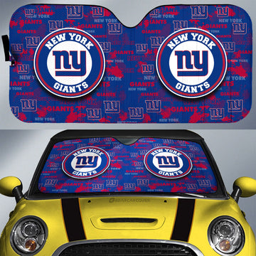 New York Giants Car Sunshade Custom Car Accessories - Gearcarcover - 1