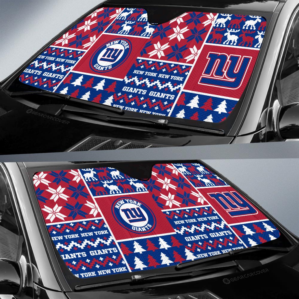 New York Giants Car Sunshade Custom Ugly Style Car Accessories - Gearcarcover - 2