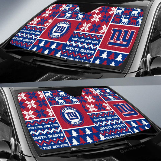 New York Giants Car Sunshade Custom Ugly Style Car Accessories - Gearcarcover - 2