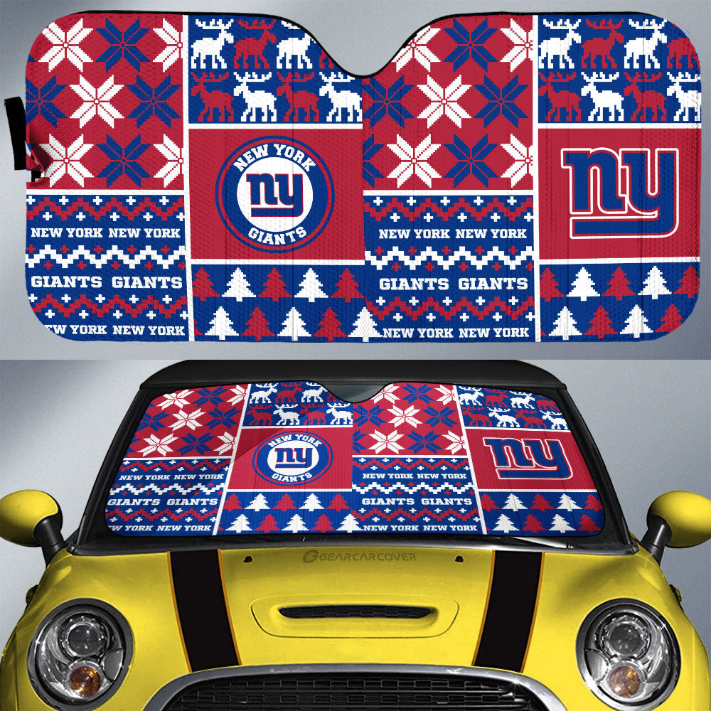 New York Giants Car Sunshade Custom Ugly Style Car Accessories - Gearcarcover - 1