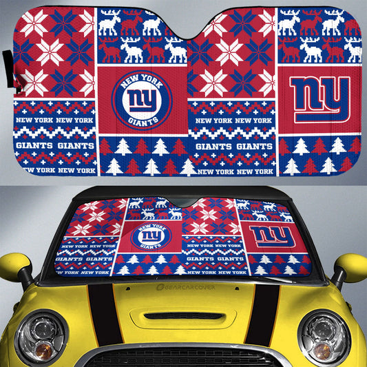 New York Giants Car Sunshade Custom Ugly Style Car Accessories - Gearcarcover - 1
