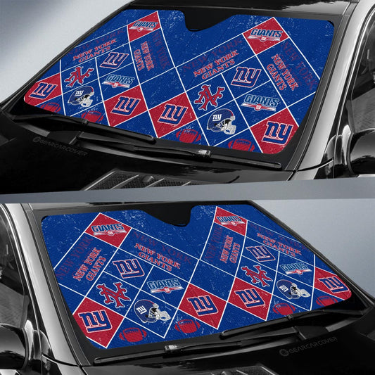 New York Giants Car Sunshade Sporty Team Collection - Gearcarcover - 2