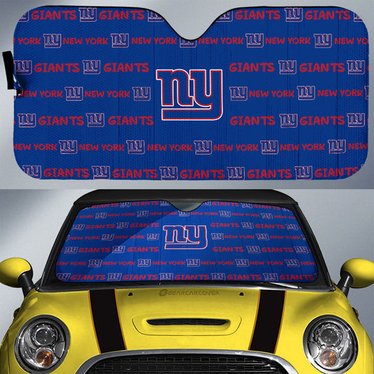 New York Giants Car Sunshade Sporty Team Collection - Gearcarcover - 1