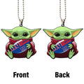 New York Giants Ornament Baby Yoda Car Accessories - Gearcarcover - 4