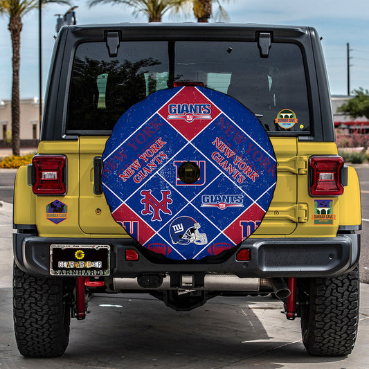 New York Giants Spare Tire Covers Camera Hole Sporty Team Collection - Gearcarcover - 2