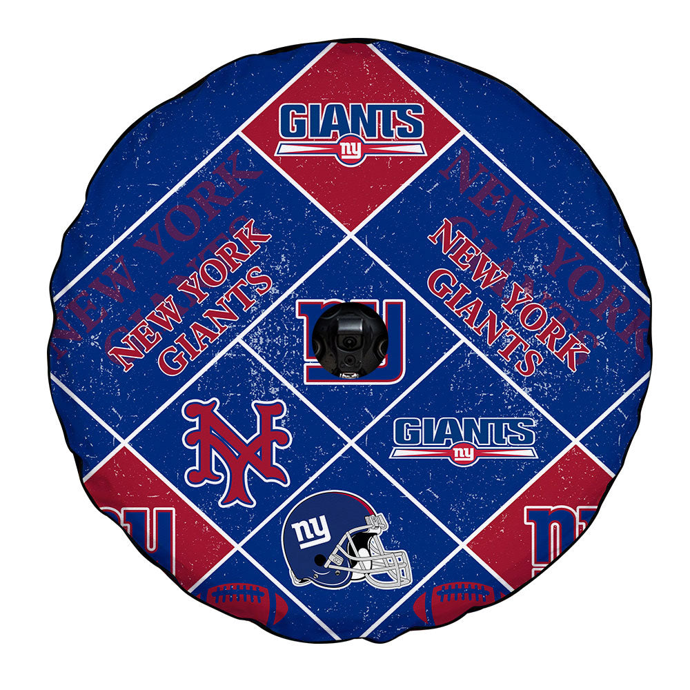 New York Giants Spare Tire Covers Camera Hole Sporty Team Collection - Gearcarcover - 4