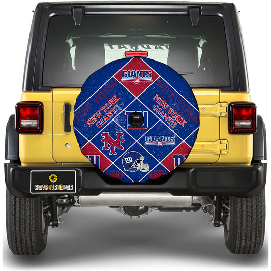 New York Giants Spare Tire Covers Camera Hole Sporty Team Collection - Gearcarcover - 1
