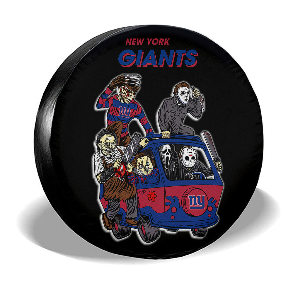 New York Giants Spare Tire Covers Horror Characters Car Accessories - Gearcarcover - 3