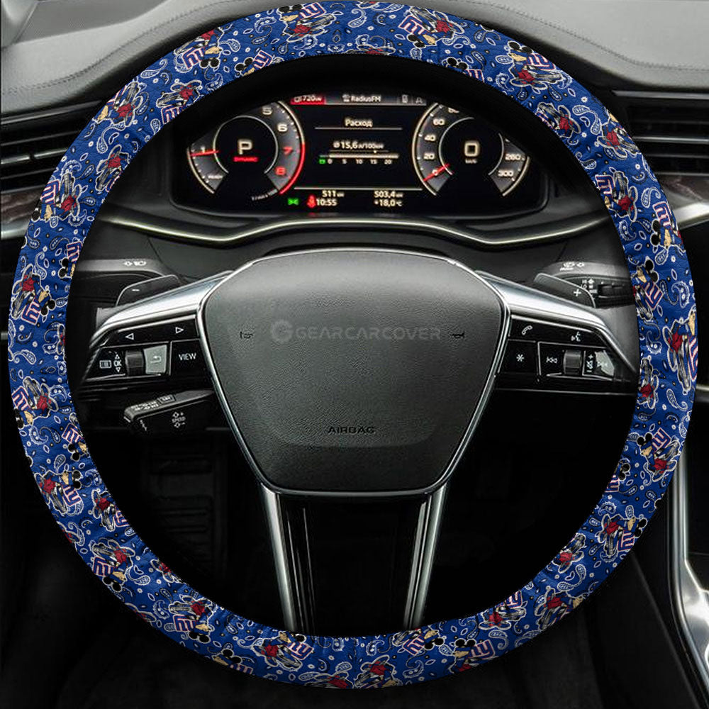 New York Giants Steering Wheel Cover Cartoon Theme Collection - Gearcarcover - 3