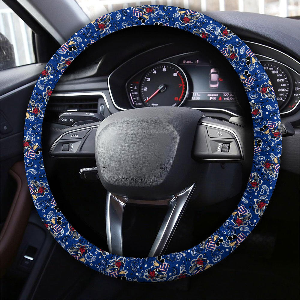 New York Giants Steering Wheel Cover Cartoon Theme Collection - Gearcarcover - 4