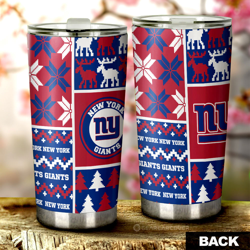 New York Giants Tumbler Cup Custom Ugly Style Car Accessories - Gearcarcover - 2