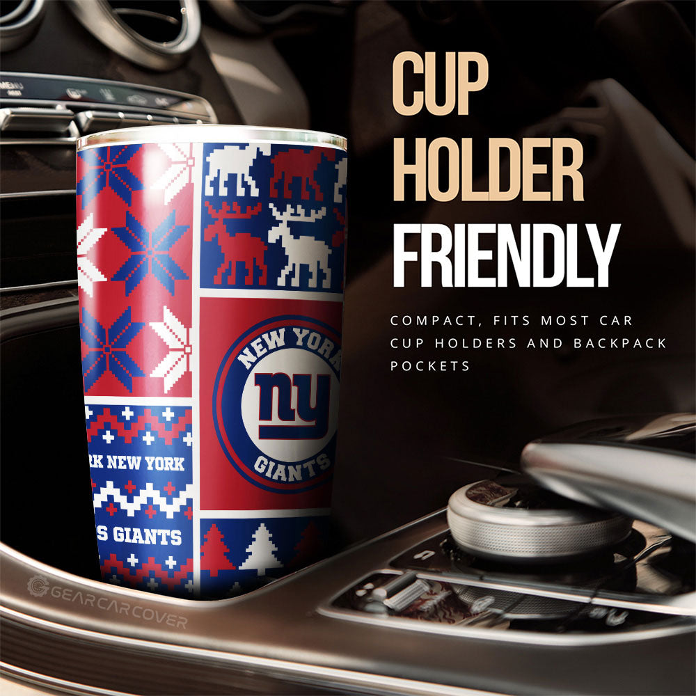 New York Giants Tumbler Cup Custom Ugly Style Car Accessories - Gearcarcover - 3