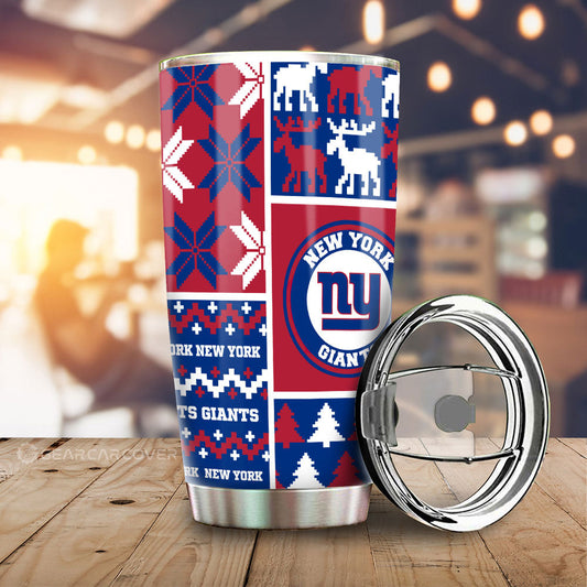 New York Giants Tumbler Cup Custom Ugly Style Car Accessories - Gearcarcover - 1