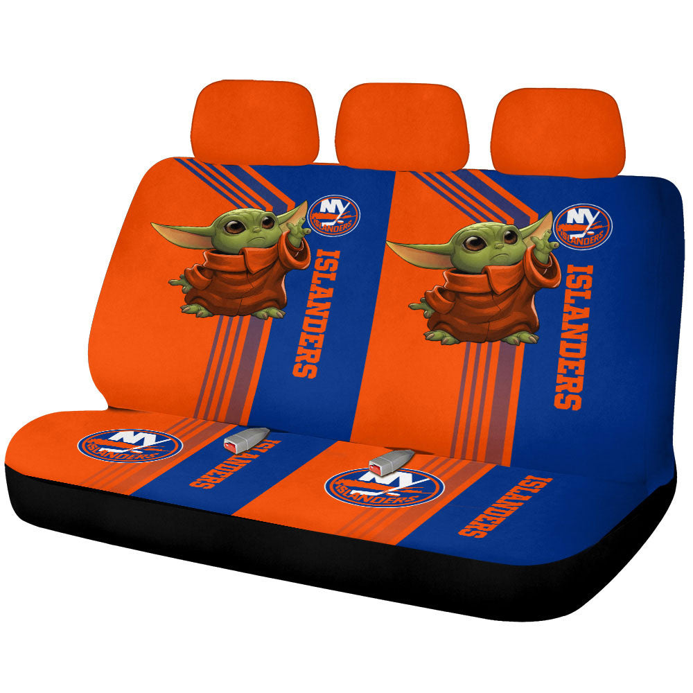 New York Islanders Car Back Seat Covers Custom Car Accessories - Gearcarcover - 1