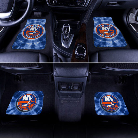 New York Islanders Car Floor Mats Custom Tie Dye Car Accessories - Gearcarcover - 2