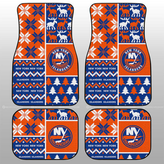 New York Islanders Car Floor Mats Custom Ugly Style Car Accessories - Gearcarcover - 1