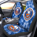 New York Islanders Car Seat Covers Custom Tie Dye Car Accessories - Gearcarcover - 1