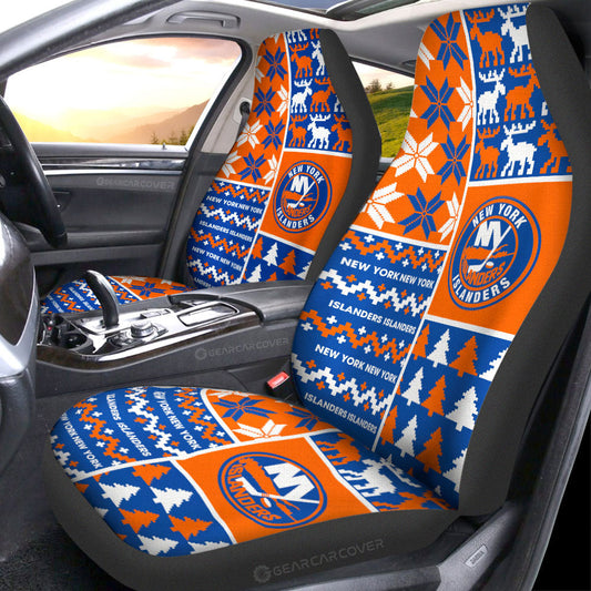 New York Islanders Car Seat Covers Custom Ugly Style Car Accessories - Gearcarcover - 1