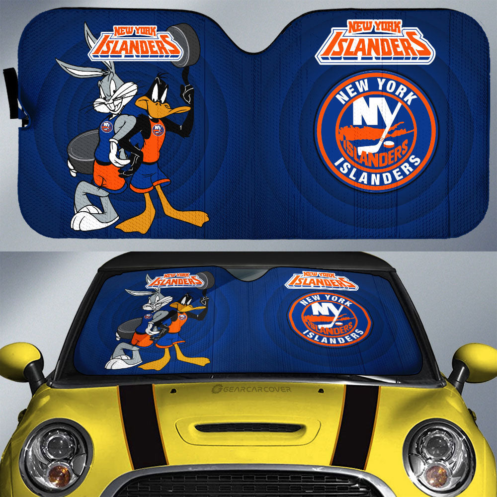 New York Islanders Car Sunshade Custom Car Accessories - Gearcarcover - 1