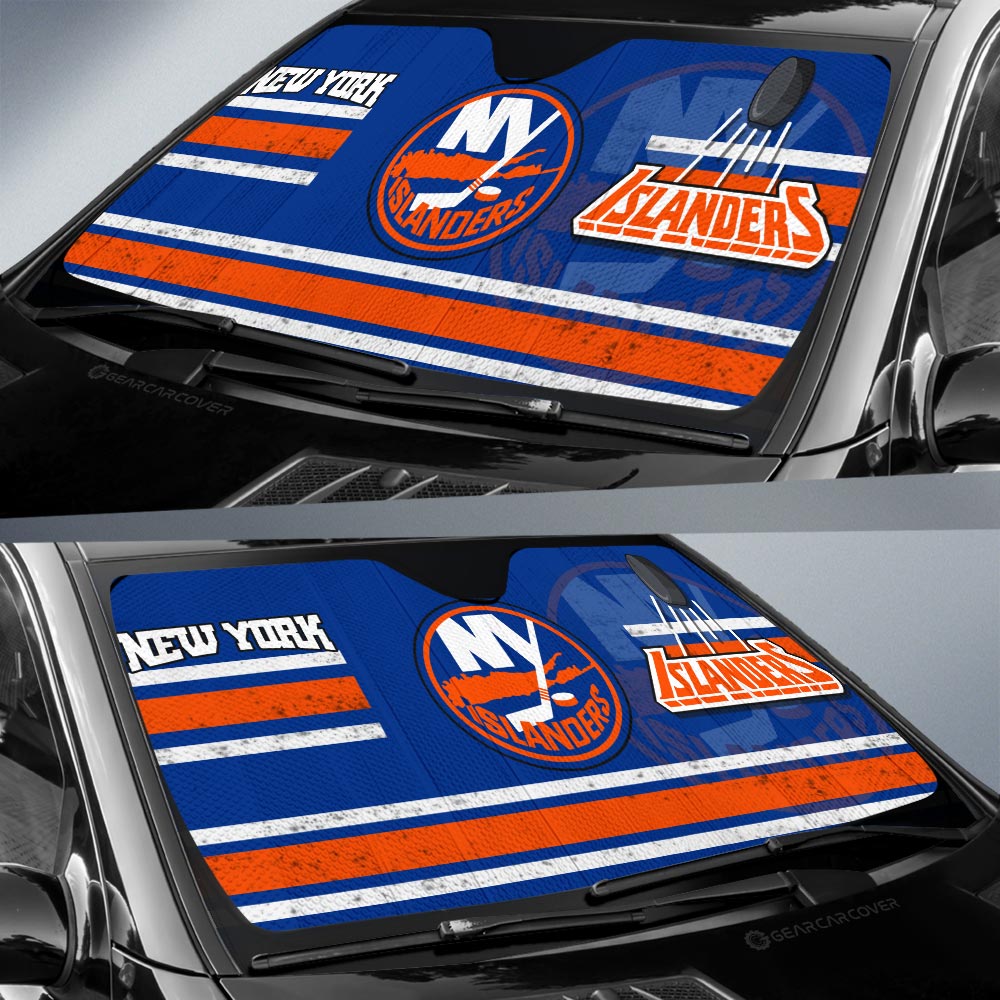 New York Islanders Car Sunshade Custom Car Accessories - Gearcarcover - 2