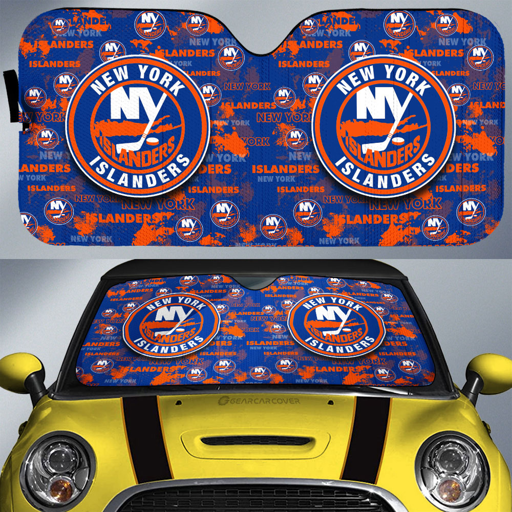 New York Islanders Car Sunshade Custom Car Accessories - Gearcarcover - 1