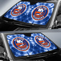 New York Islanders Car Sunshade Custom Tie Dye Car Accessories - Gearcarcover - 2