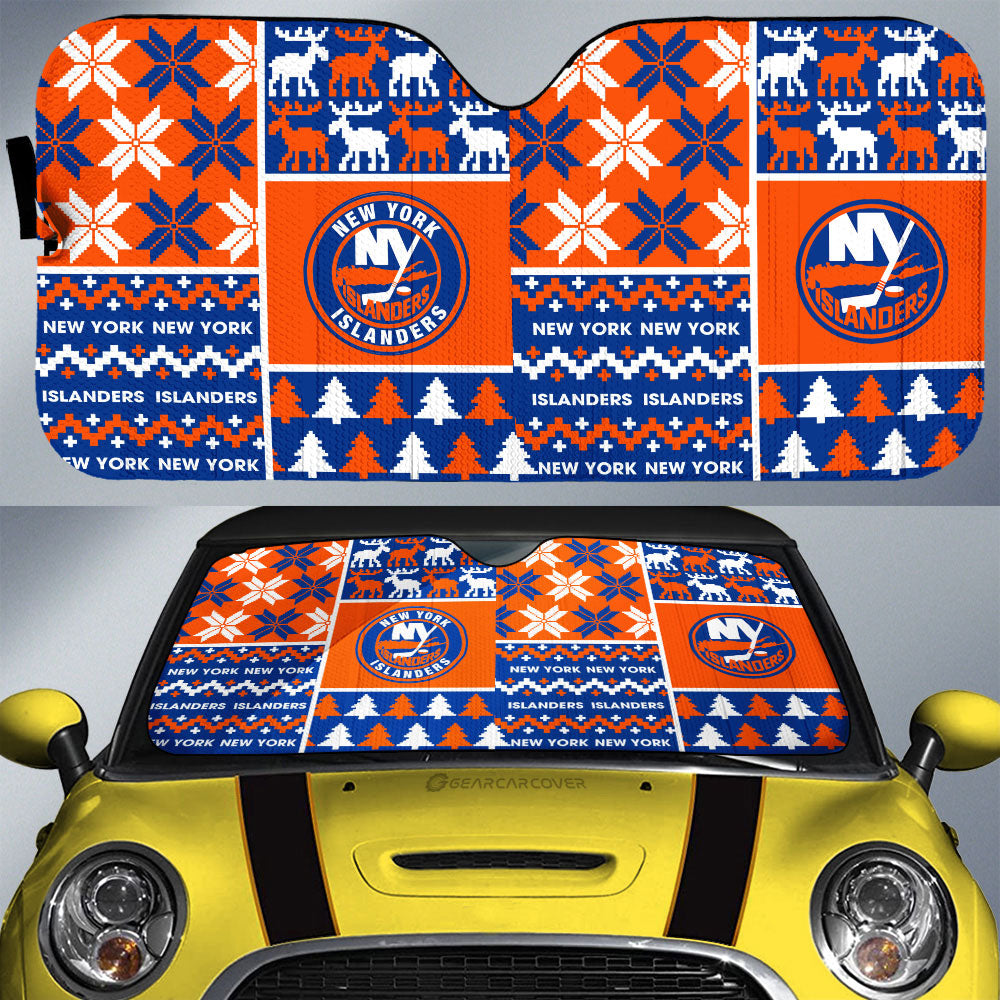 New York Islanders Car Sunshade Custom Ugly Style Car Accessories - Gearcarcover - 1