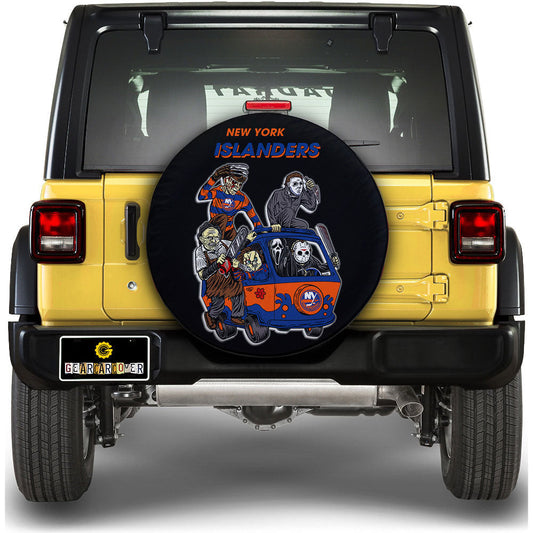 New York Islanders Spare Tire Covers Horror Characters Car Accessories - Gearcarcover - 1
