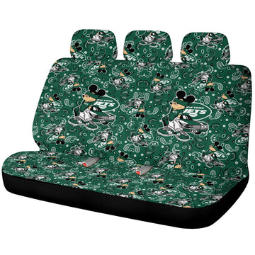 New York Jets Car Back Seat Covers Cartoon Theme Collection - Gearcarcover - 1