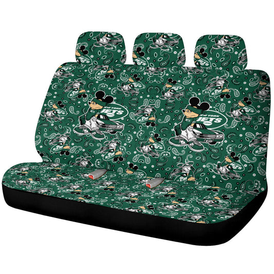 New York Jets Car Back Seat Covers Cartoon Theme Collection - Gearcarcover - 1