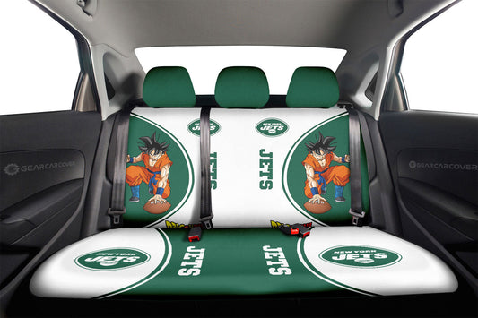 New York Jets Car Back Seat Covers Custom Car Accessories For Fans - Gearcarcover - 2