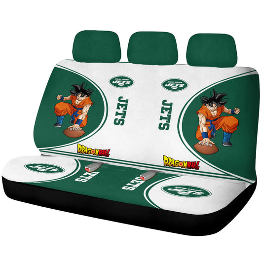 New York Jets Car Back Seat Covers Custom Car Accessories For Fans - Gearcarcover - 1