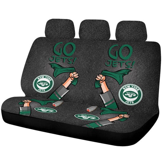 New York Jets Car Back Seat Covers Custom Car Accessories - Gearcarcover - 1