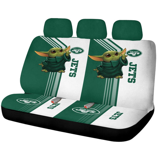 New York Jets Car Back Seat Covers Custom Car Accessories - Gearcarcover - 1