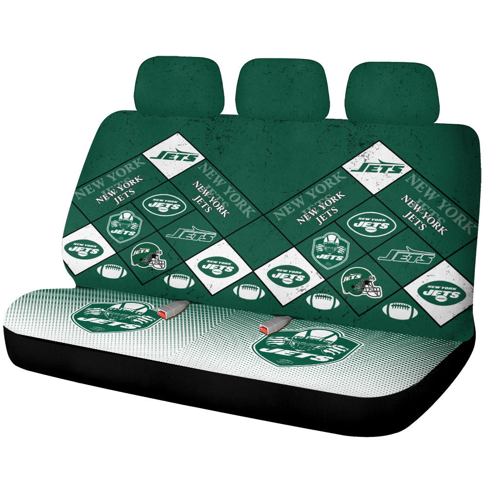 New York Jets Car Back Seat Covers Sporty Team Collection - Gearcarcover - 1