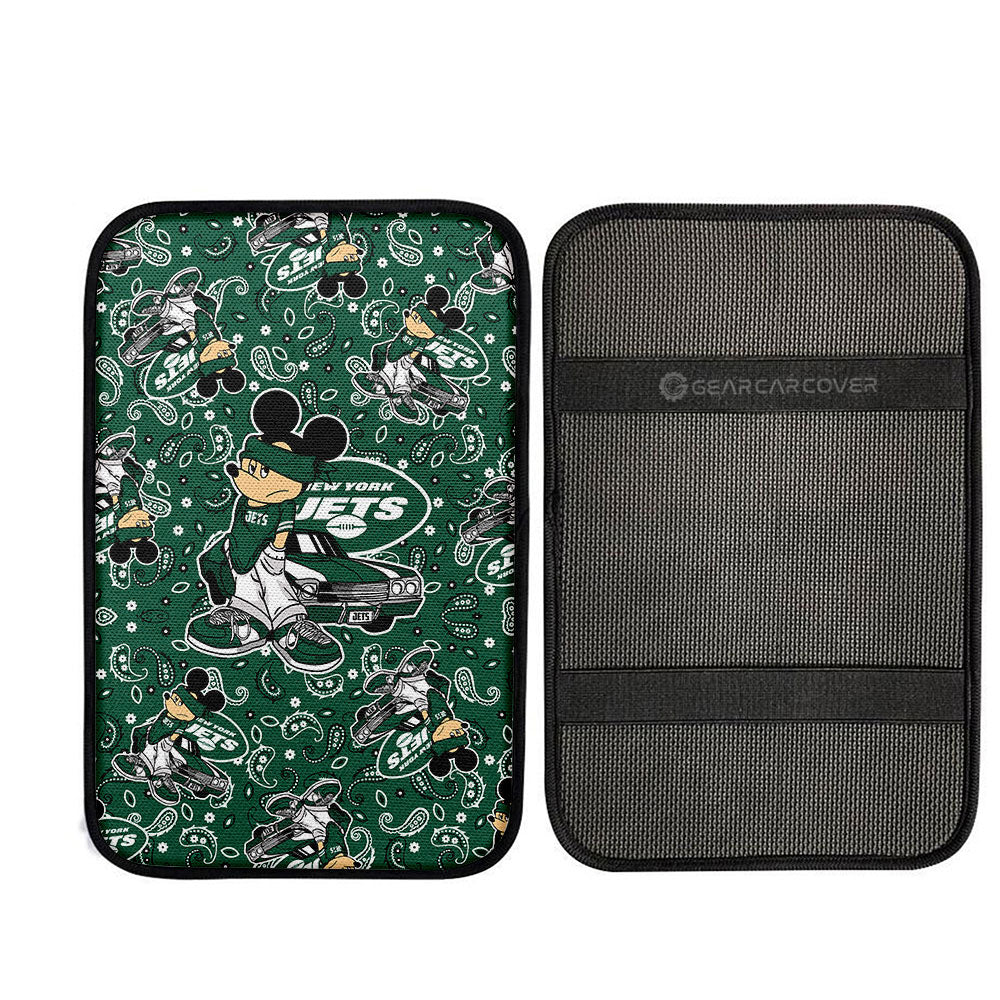 New York Jets Car Center Console Cover Cartoon Theme Collection - Gearcarcover - 2