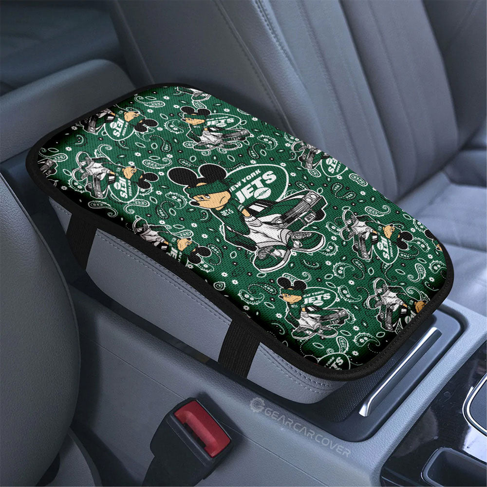 New York Jets Car Center Console Cover Cartoon Theme Collection - Gearcarcover - 3